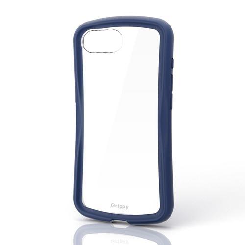 エレコム PM-A26SGRPFCNV iPhone 17e/16e Grippy ハイブリッドケース フレームカラー メタルステッカー付