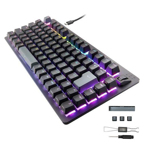エレコム TK-VK720ABK ゲーミングキーボード V custom VK720A 有線 着脱式 磁気式アナログ検知スイッチ搭載 75%サイズ 