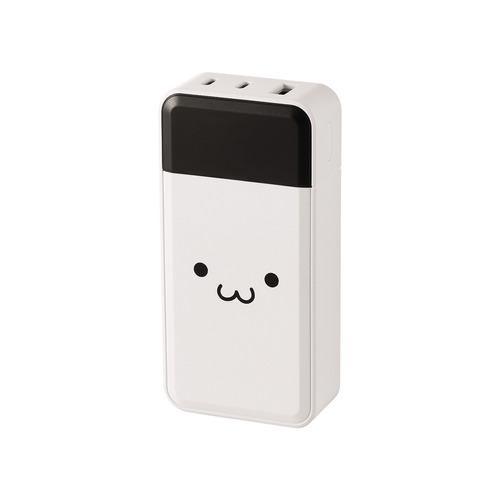 エレコム DE-C51L-10000WF 残量が見える高出力モバイルバッテリー(10000mAh/30W) スマホ タブレット SWITCH充電可 