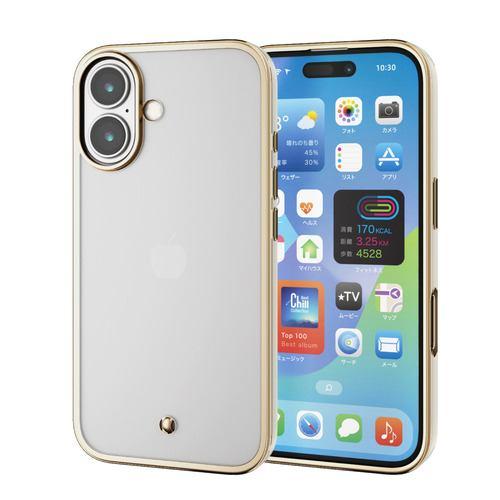 エレコム PM-A24AUCTMLGB iPhone 16 &me ソフトケース メタリックライン