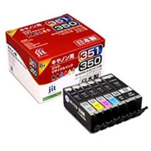 ジット JITAC3503516P キヤノン Canon:BCI-351+350/6MP 6色マルチパック(標準)対応 ジット リサイクルインク カ