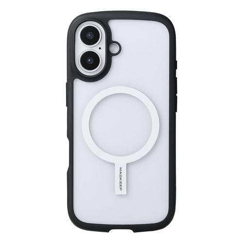 エレコム AMS-MAGST4WH MagSafe マグネットリング ステッカー 磁石内蔵 iPhone対応 位置合わせツール付 ホワイト