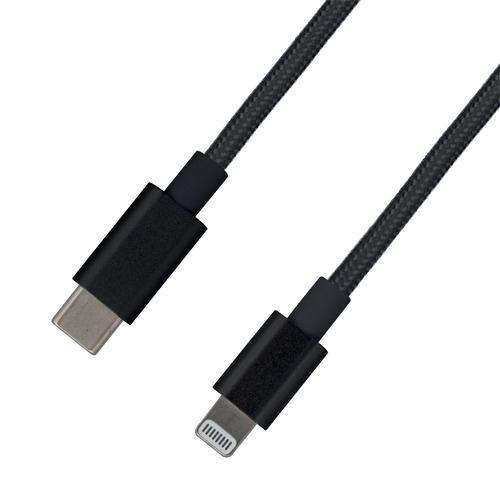 meteora CBLC001BK Type-C to Lightningケーブル 急速充電対応 1.2m ブラック
