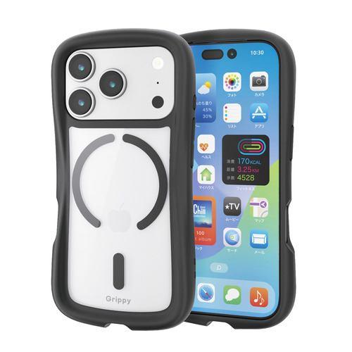 エレコム PM-A25CGRPFMBK iPhone 17 Pro ケース MAGKEEP Grippy ブラック