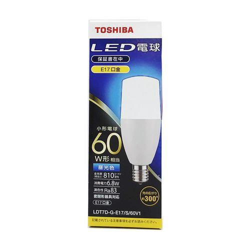 東芝 LDT7D-G-E17/S/60V1 LED電球 E17 60W相当 昼光色 T形