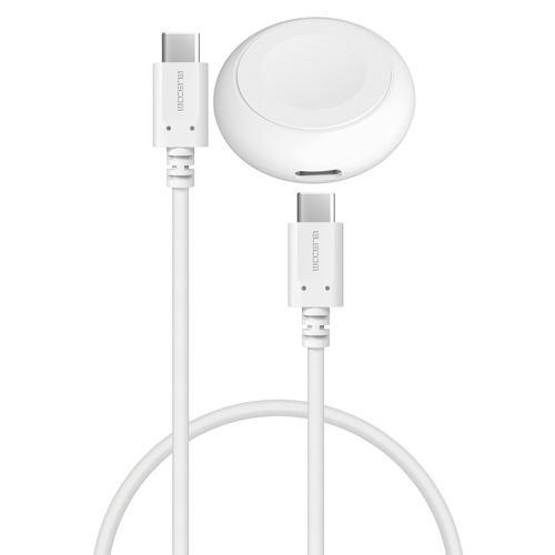 エレコム MPA-AWCDFCQWH Apple Watch 充電器 USB-C ケーブル 0.3m 高速充電 AppleWatch Ultra 2