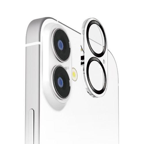 PGA PG-24ACLG09BK iPhone 16/16 Plus用 カメラフルプロテクター [クリア/ブラック] Premium Style