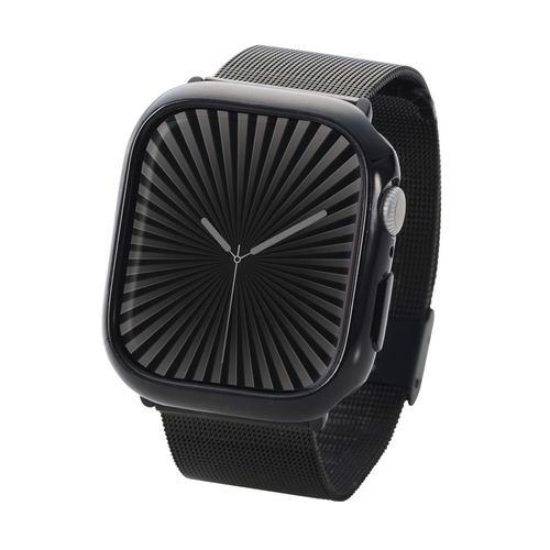 エレコム AW-24ABPUBK アップルウォッチ カバー Apple Watch Series 10 [ 46mm ] バンパー ソフト ブラック