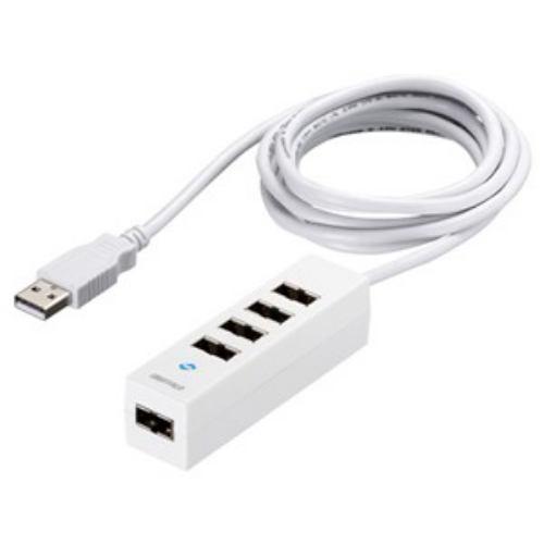 バッファロー どっちもUSBポート採用USB2.0ハブ 5ポートタイプ ホワイト BSH5UD20WH