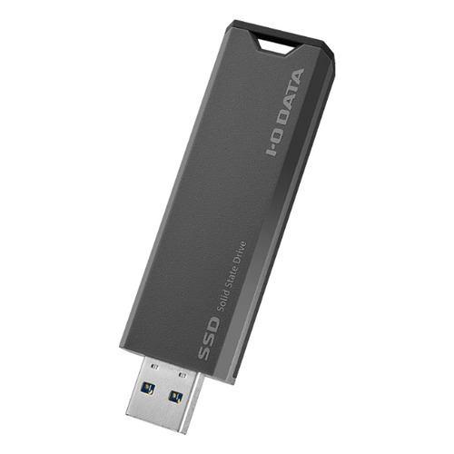 アイ・オー・データ機器 SSPS-US2GRB スティック型SSD 2TB Windows Mac Chromebook対応 グレー×ブラック