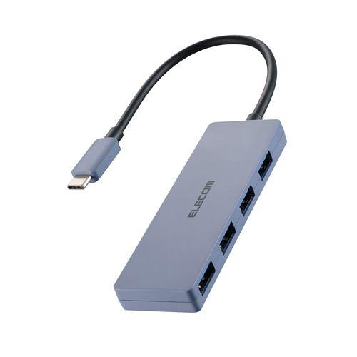 エレコム U3HC-H040NV USBハブ 5Gbps対応 Type-C 4ポート Windows・mac対応 ネイビー