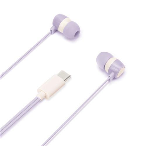 PGA PG-SECE3PP5 USB Type-Cコネクタ ステレオイヤホン カナルタイプ Premium Style パープル PGSECE3P
