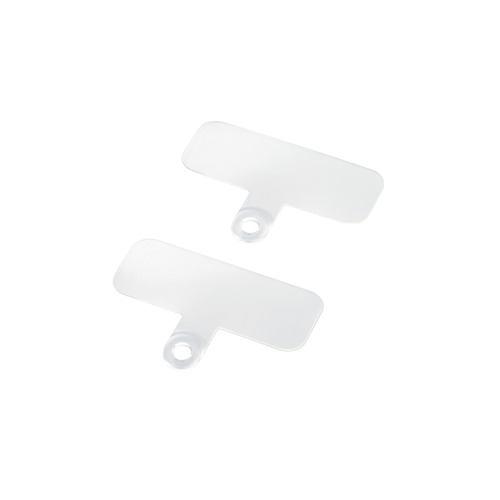 エレコム P-STHD1PCR ストラップホールシート/2枚入/ケーブル穴用 1口タイプ/オールクリア