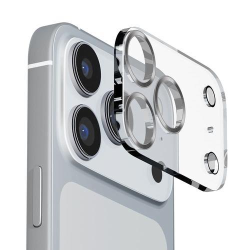 PGA PG-25DCLG03SV iPhone 17 Pro Max用 カメラフルプロテクター [クリア/メタルシルバー]