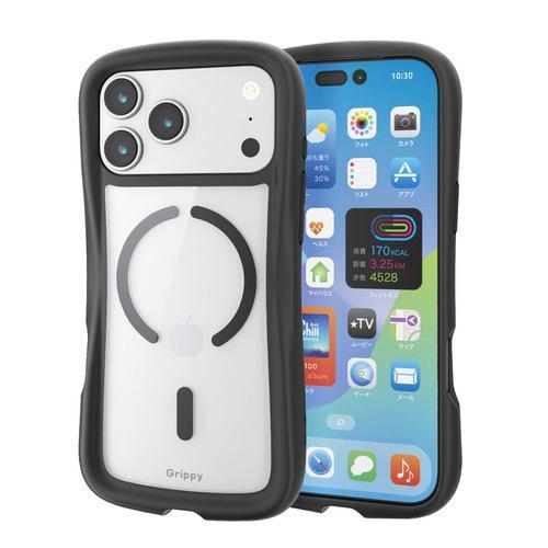 エレコム PM-A25DGRPFMBK iPhone 17 Pro Max ケース MAGKEEP Grippy ブラック