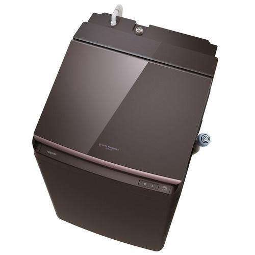 東芝 洗濯乾燥機 洗濯10.0kg 乾燥5.0kg 幅63.7cm ウルトラファインバブル Ag+抗菌水 除菌/消臭 AW-10VP4(T) ブラウ