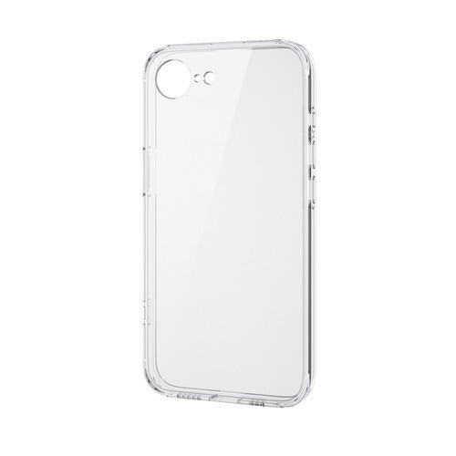 エレコム PM-A25SHVCKKCR iPhone 16e ハイブリッドケース 極限 メタルステッカー付