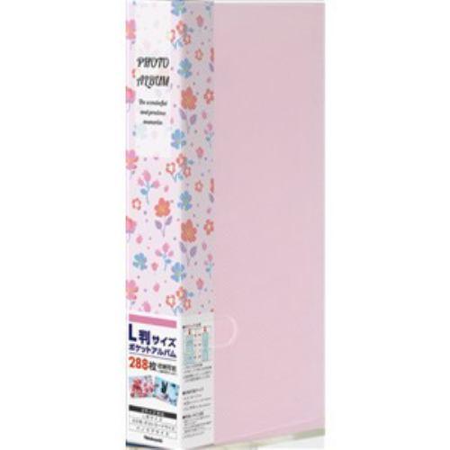 ナカバヤシ フォトホルダーEL288(花柄) ピンク PHE2288A-P