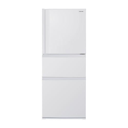 東芝 冷蔵庫 294L 右開き 3ドア 60cm うるおいラップ野菜室 3段冷凍室 GR-Y29SC(WU) ホワイト系