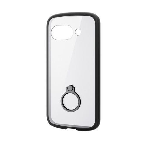 エレコム PM-P251TSLFCRBK Google Pixel 9a ケース ハイブリッド カバー カメラレンズ保護設計 スタンド機能付 ブラッ