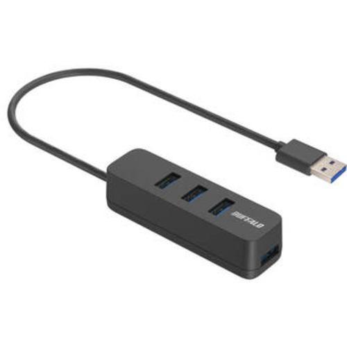 BUFFALO BSH4U320U3BK USBハブ ブラック