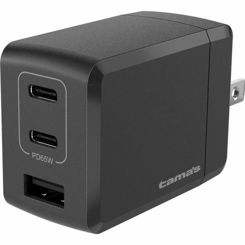 多摩電子工業 PD 65W コンセントチャージャーC×2+A TAP148UC2K