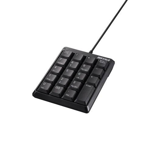 バッファロー BSTK110BK 有線 コンパクトテンキーボード ブラック