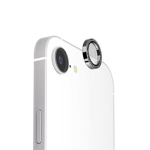 PGA PG-25KCLG06BK iPhone 16e用 カメラレンズプロテクター ラメブラック