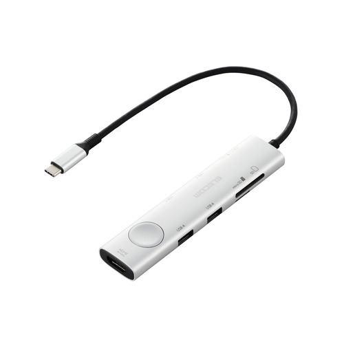 エレコム DST-S080BPSV 画面ONOFF切替スイッチ搭載ドッキングステーション Windows Mac対応 シルバー