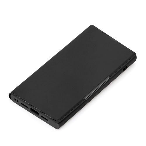 PGA PG-25KMC01BK iPhone 16e用 MagSafe対応 クリアフリップケース ブラック