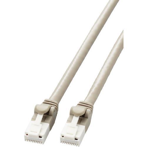 エレコム LD-GPAT/LG1/RS Cat6対応ツメ折れ防止LANケーブル 1.0m ライトグレー LDGPAT/LG1/RS