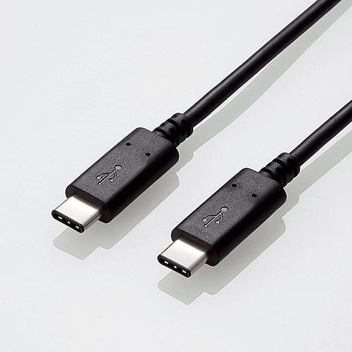 エレコム U2C-CC5P10NBK USB2.0ケーブル(Type-C-TypeC) 1.0m