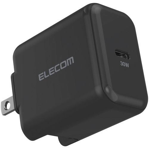 エレコム ACDC-PD2130BK ノートPC用ACアダプター USB充電器 USB Power Delivery認証 30W USB-C1ポート