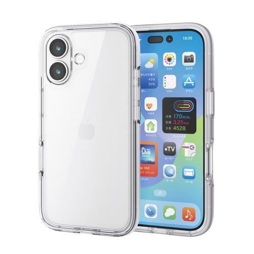 エレコム PM-A25AHVAIR2CR iPhone 17 ケース ハイブリッド カバー 軽量 AirShock クリア