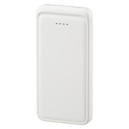 オーム電機 SMP-MB100-W モバイルバッテリー 10000mAh SmartComm ホイップクリーム Type-C対応