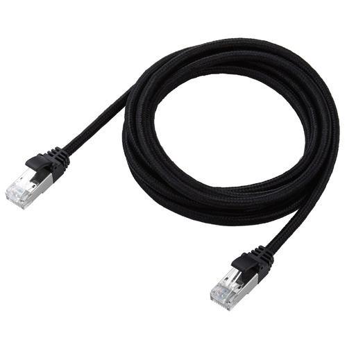 エレコム LD-OCM/BK20 LANケーブル CAT8 2m 爪折れ防止 40Gbps/2000MHzブラック