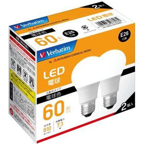 バーベイタム(Verbatim) LDA7L-G/LCV2X2 LED電球 60W相当 電球色