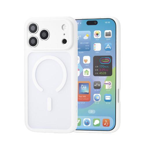 エレコム PM-A26DMAG2KCWH iPhone 18 Pro Max ケース ハイブリッド 衝撃吸収 MAGKEEP 磁力装着ワイヤレス充電