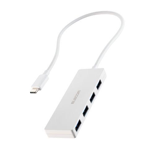 エレコム U3HC-H041WH USBハブ 5Gbps対応 Type-C 4ポート バスパワー専用 Windows・mac対応 ホワイト