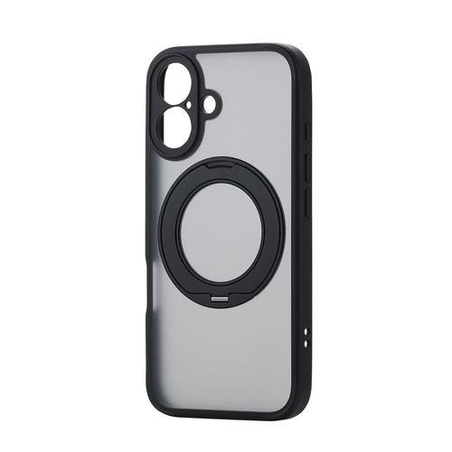 エレコム PM-A24AMGSTKMBK iPhone 16 ハイブリッドケース 衝撃吸収 MAGKEEP ワイヤレス充電対応 ブラック