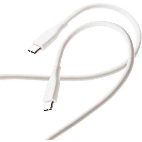 エレコム MPA-CCSS10WH USB-C to USB-C 充電ケーブル 1m PD対応 最大60W 超急速 シリコン素材 なめらか 柔軟性 