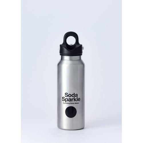 SodaSparkle MSB-SV SodaSparkle×REVOMAX2 12ozSLIM 炭酸水ボトル シルバー