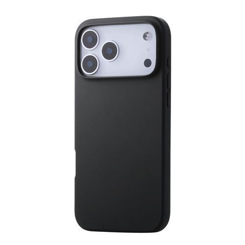 エレコム PM-A25DHVSCCBK iPhone 17 Pro Max ケース ハイブリッドシリコン カバー アンチダストコート ブラック