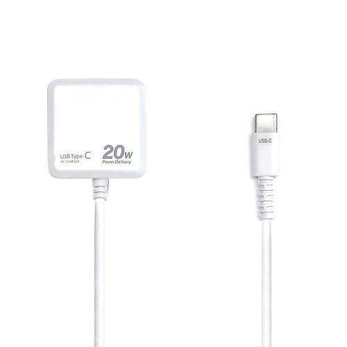 エアージェイ AKJ-PD20 WH PD20W対応 TYPE-C コンセント充電器 1.5m ホワイト