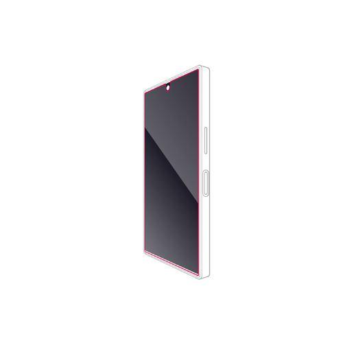 エレコム PM-S252FLGG AQUOS R10 ( SH-51F ) ガラスフィルム 高透明 強化ガラス 表面硬度10H 指紋防止 飛散防止