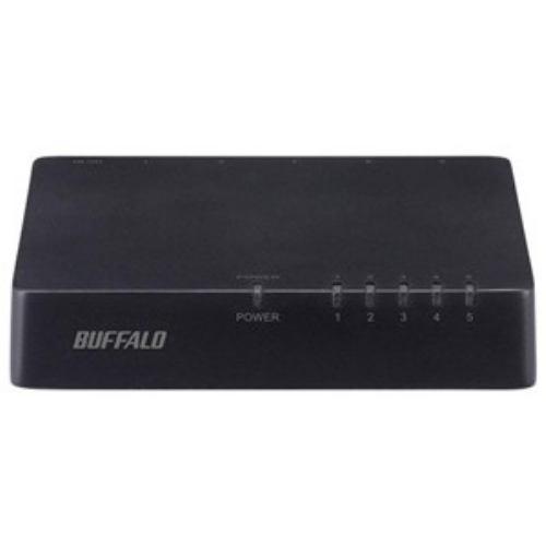 バッファロー LSW4-TX-5EPL/BKD 10/100Mbps対応スイッチングHub プラスチック筐体/電源外付けモデル(5ポート) ブラック
