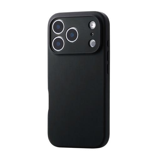 エレコム PM-A25CHVSCMGBK iPhone 17 Pro ケース ハイブリッドシリコン カバー MAGKEEP アンチダストコート ブラ