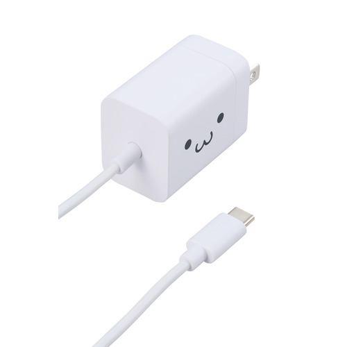 エレコム MPA-ACCP6920WF USB Power Delivery 20W AC充電器(Cケーブル一体型/1.5m)