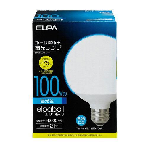 ELPA EFG25ED/21-G101 電球形蛍光灯G形 100W形