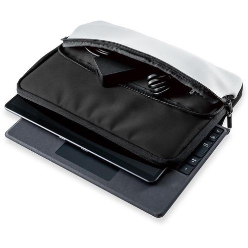 エレコム TB-MSP8NPPBK Surface Pro 8/Surface Pro X インナーバッグ ケース 小物ポケット付 ダブルファスナー
